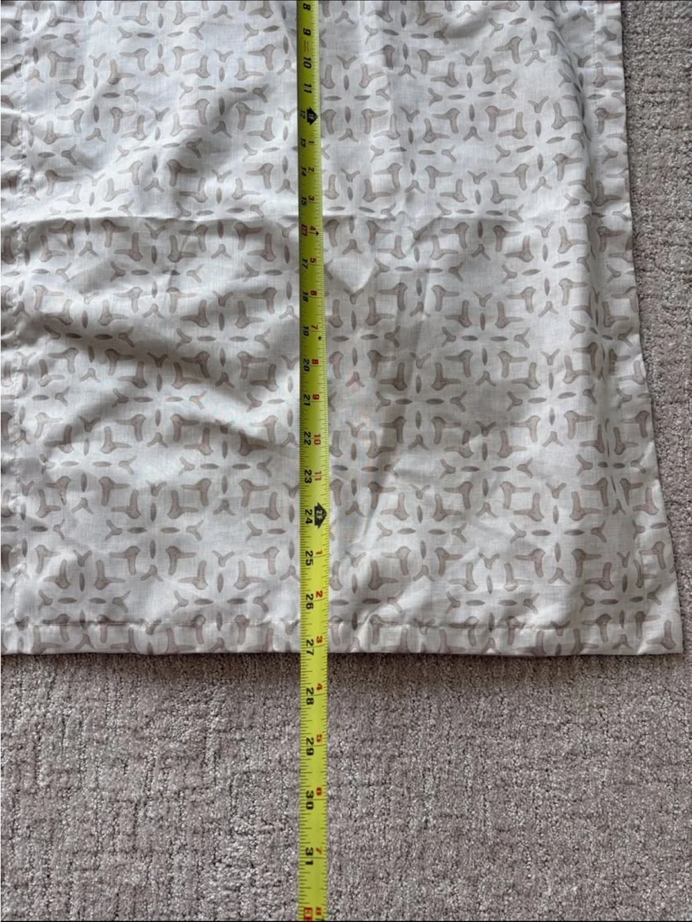 LIGHT BROWN PATTERNED PILLOW SHAMS